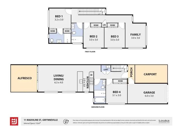 Floorplan of Homely semi-detached listing, 11A Madoline Street, Gwynneville NSW 2500