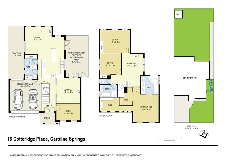 Floorplan of Homely house listing, 15 Cotteridge Place, Caroline Springs VIC 3023