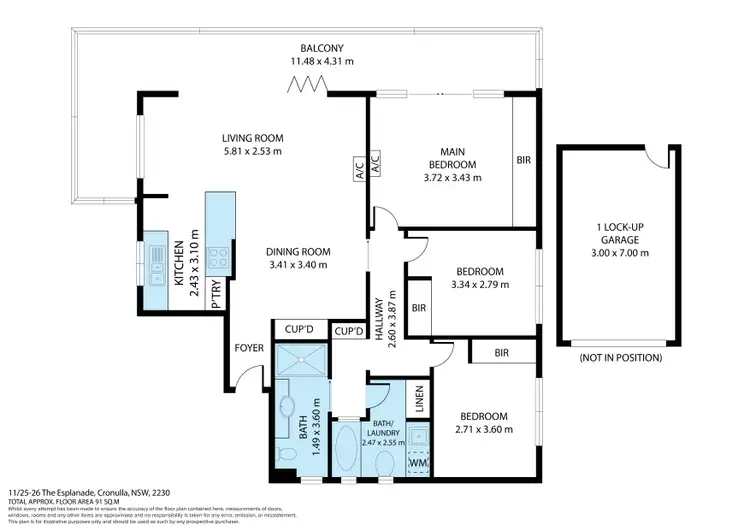 Floorplan of Homely unit listing, 11/25 The Esplanade, Cronulla NSW 2230