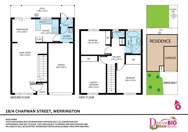 Floorplan of Homely townhouse listing, 18/4-12 Chapman Street, Werrington NSW 2747