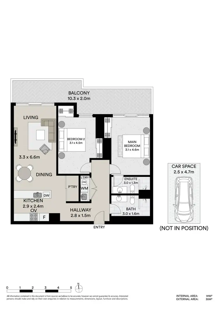 Floorplan of Homely apartment listing, 407/6 Bullecourt Street, Shoal Bay NSW 2315