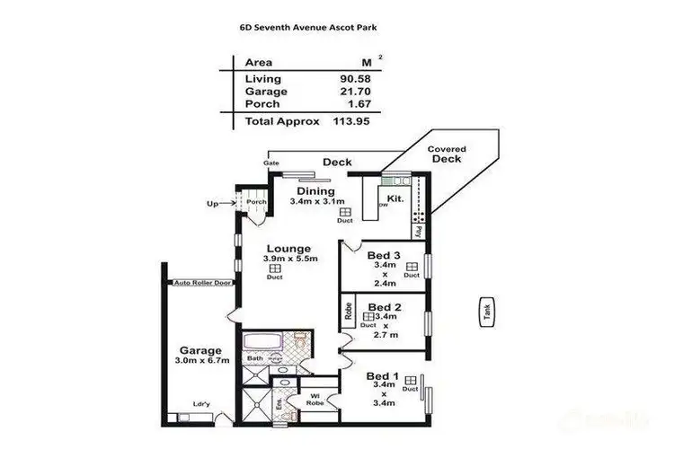 Floorplan of Homely house listing, 6D Seventh Avenue, Ascot Park SA 5043