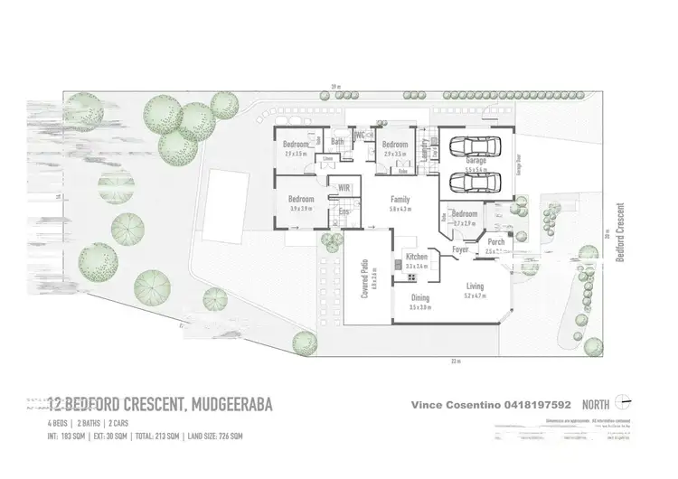 Floorplan of Homely house listing, 12 Bedford Crescent, Mudgeeraba QLD 4213