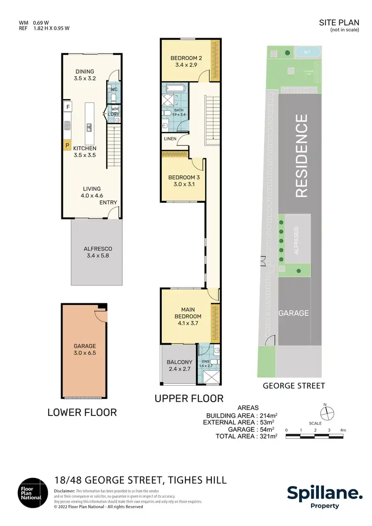 Floorplan of Homely townhouse listing, 18/48 George Street, Tighes Hill NSW 2297