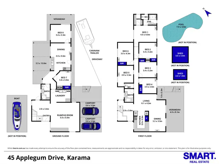 Floorplan of Homely house listing, 45 Applegum Drive, Karama NT 812