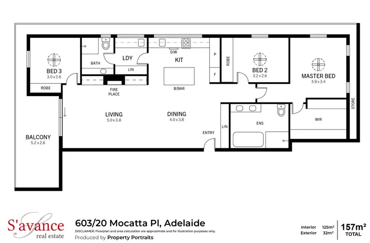 Floorplan of Homely apartment listing, 603/20 Mocatta Place, Adelaide SA 5000