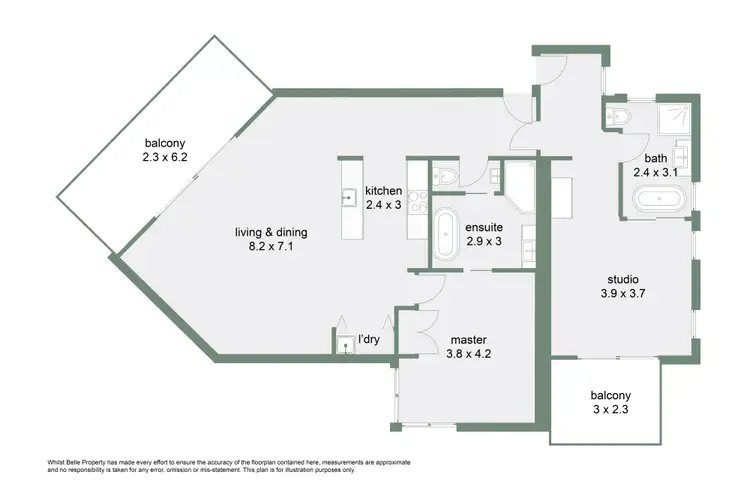 Floorplan of Homely apartment listing, 531/49-63 Williams Esplanade, Palm Cove QLD 4879