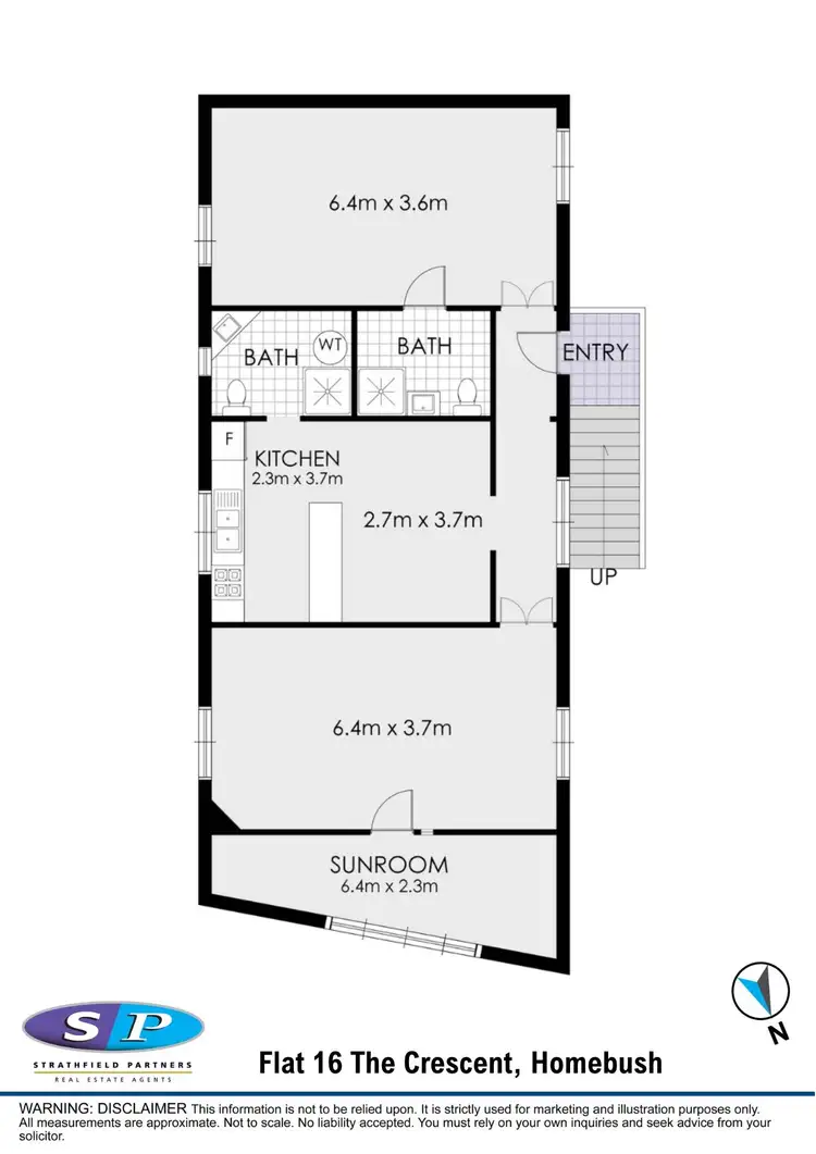 Floorplan of Homely unit listing, 16a The Crescent, Homebush NSW 2140