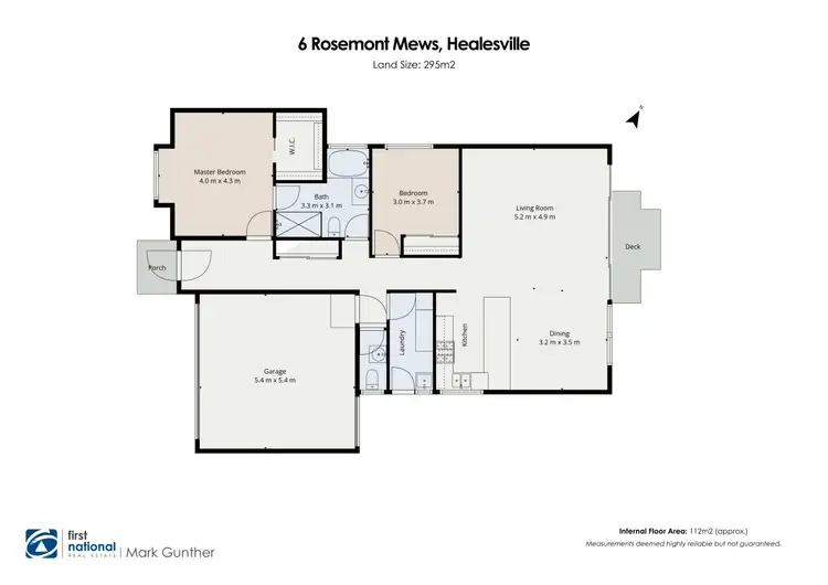 Floorplan of Homely townhouse listing, 6 Rosemont Mews, Healesville VIC 3777