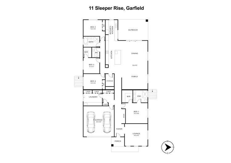 Floorplan of Homely house listing, 11 Sleeper Rise, Garfield VIC 3814