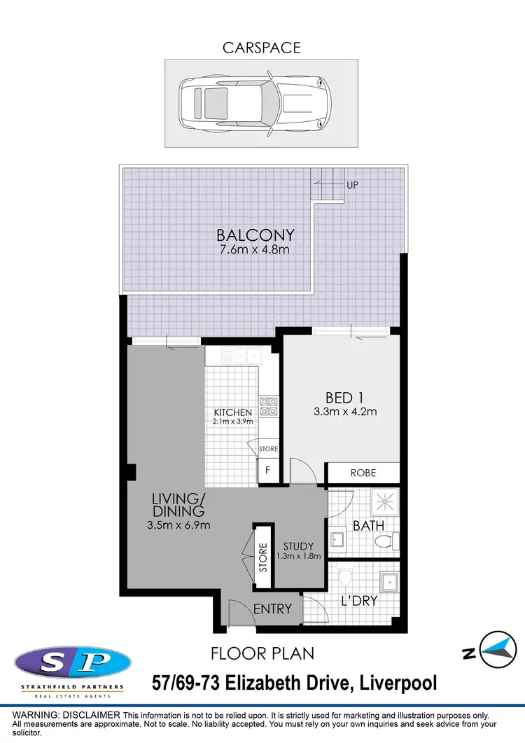 Floorplan of Homely apartment listing, 57/69-73 Elizabeth Drive, Liverpool NSW 2170