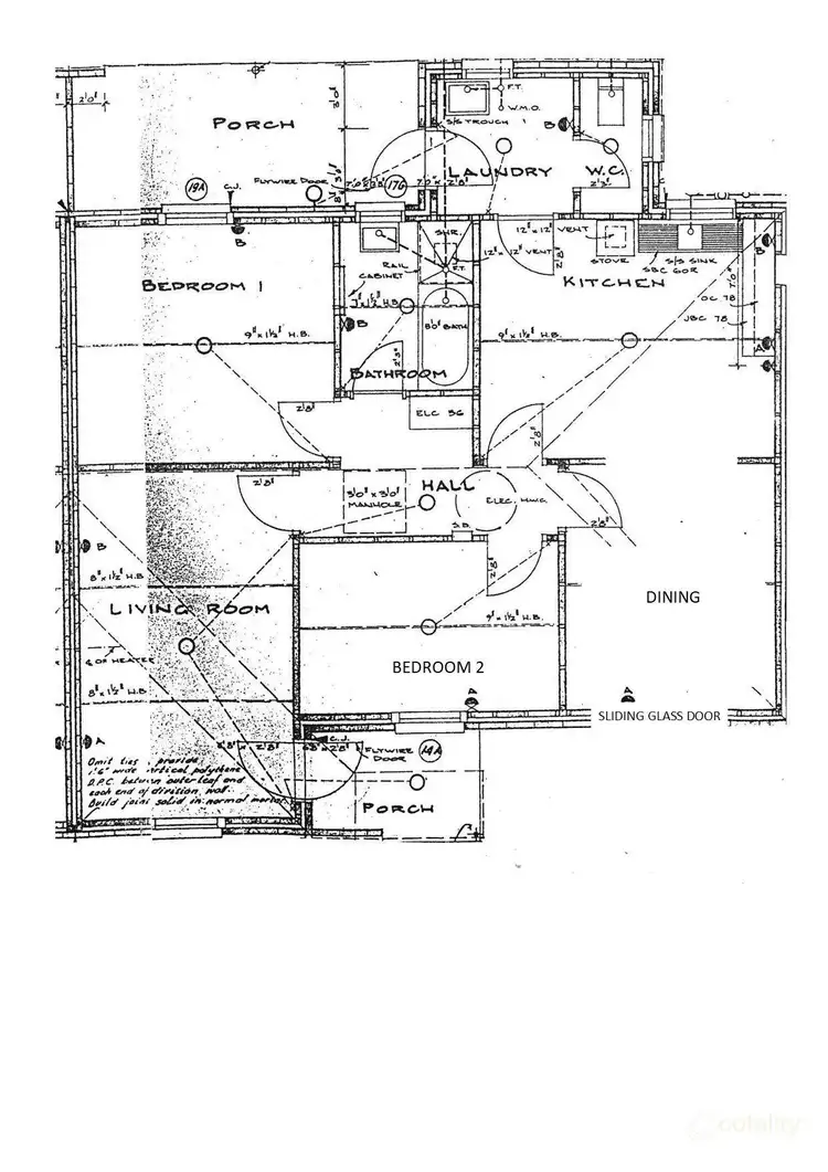 Floorplan of Homely semi-detached listing, 74 Colebrook Street, Whyalla Stuart SA 5608