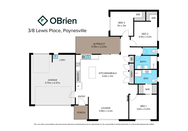 Floorplan of Homely house listing, 3/8 Lewis Place, Paynesville VIC 3880