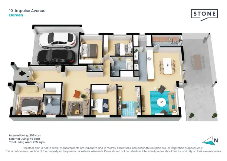Floorplan of Homely house listing, 10 Impulse Avenue, Doreen VIC 3754
