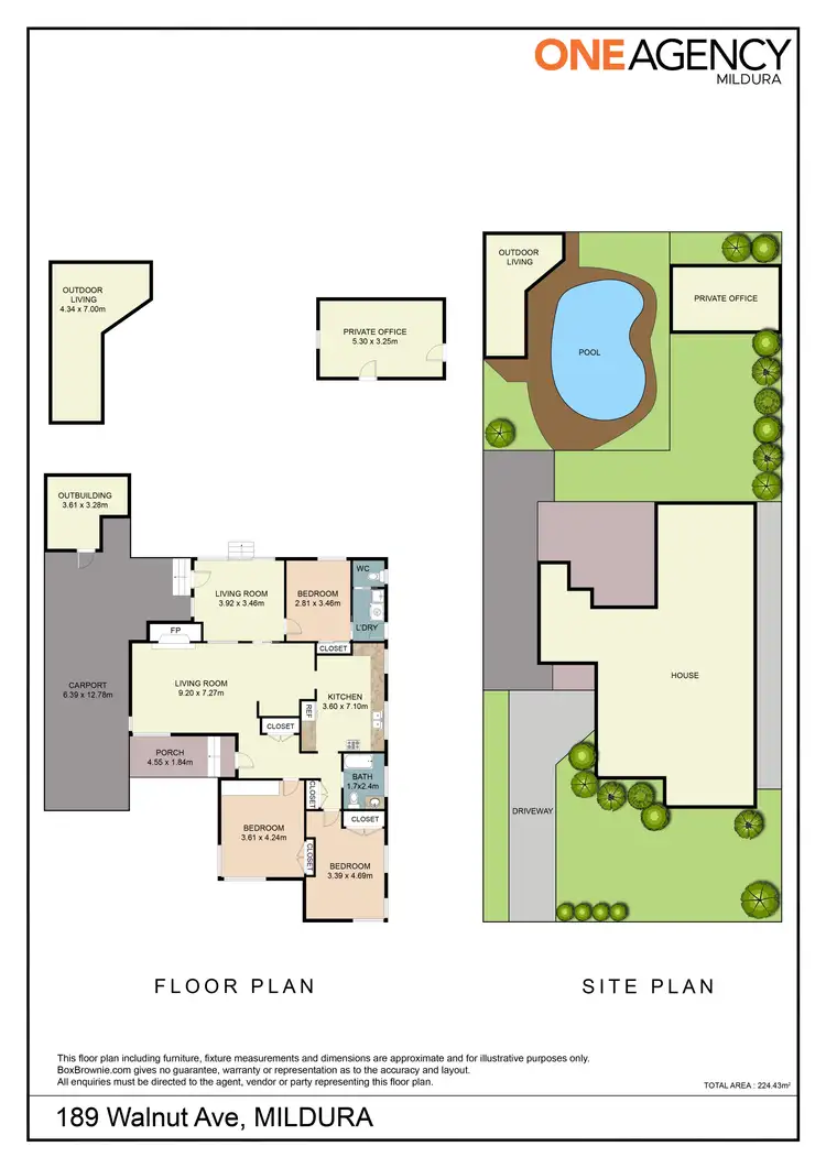 Floorplan of Homely house listing, 189 Walnut Avenue, Mildura VIC 3500