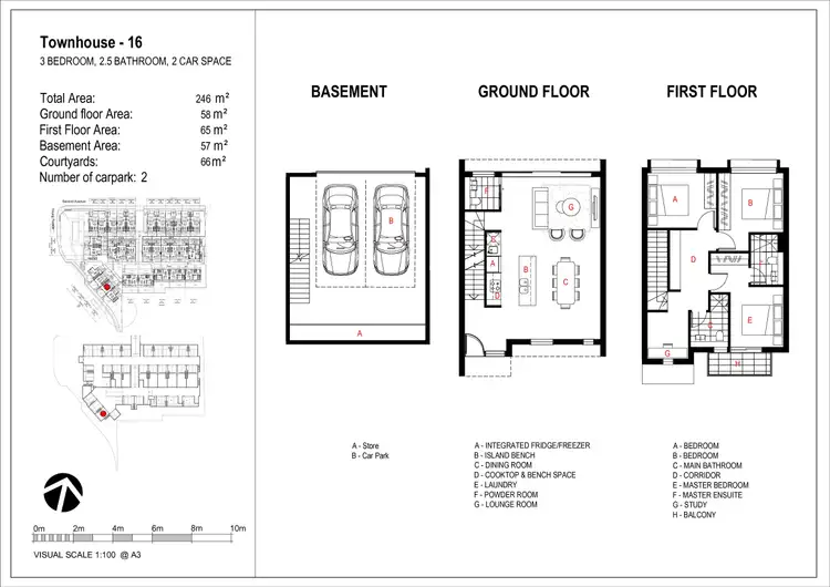 Floorplan of Homely townhouse listing, 16/9 Second Avenue, Eastwood NSW 2122