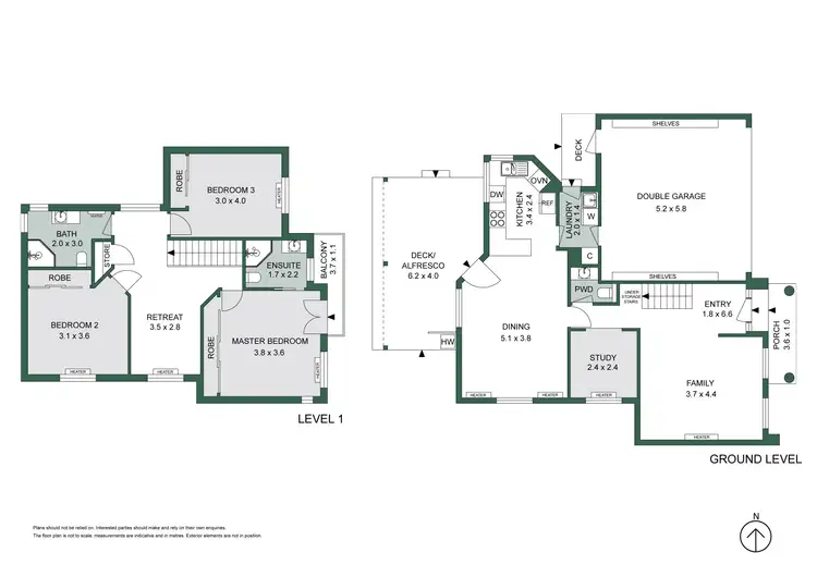 Floorplan of Homely townhouse listing, 18A Louise Street, Brighton East VIC 3187
