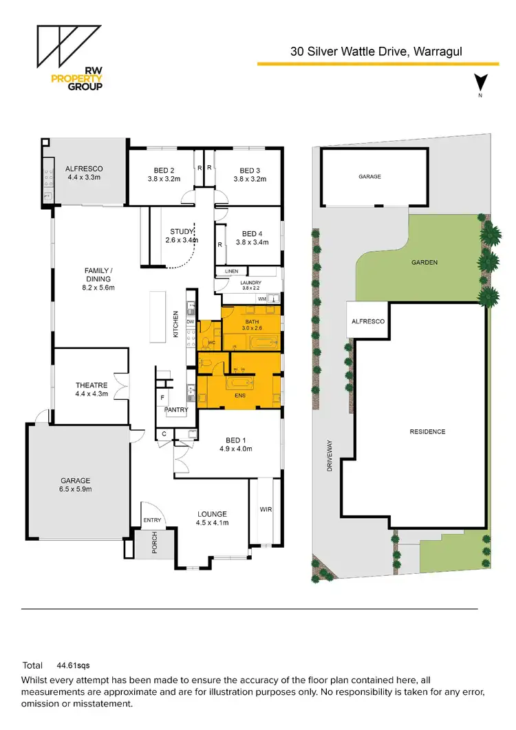 Floorplan of Homely house listing, 30 Silver Wattle Drive, Warragul VIC 3820
