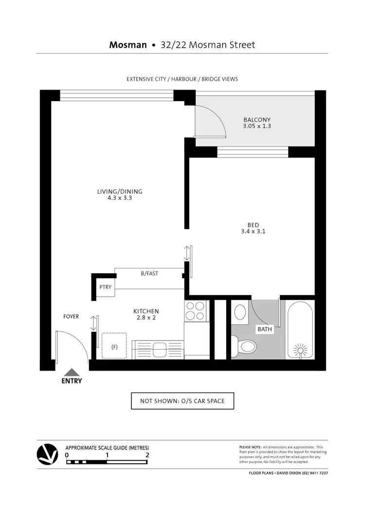 Floorplan of Homely apartment listing, 32/22 Mosman Street, Mosman NSW 2088