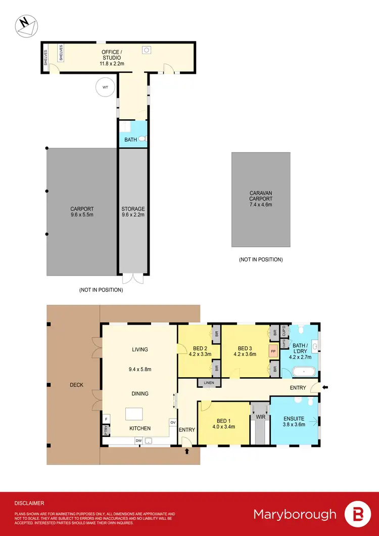 Floorplan of Homely house listing, 373 Old Avoca Road, Adelaide Lead VIC 3465