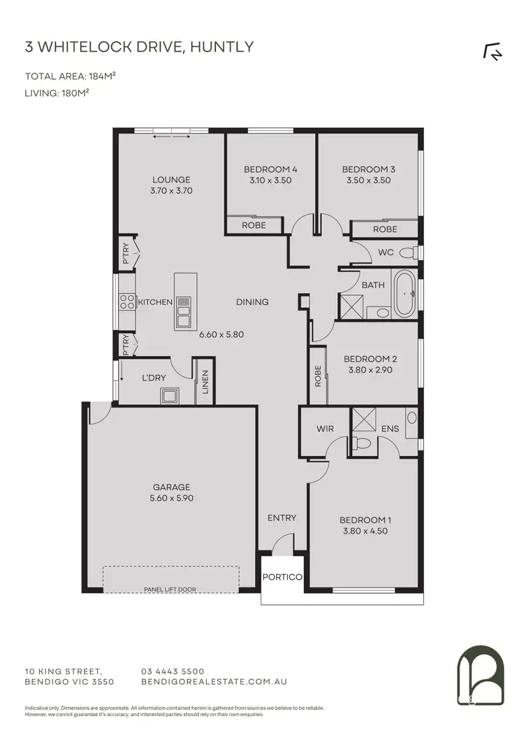 Floorplan of Homely house listing, 3 Whitelock Drive, Huntly VIC 3551