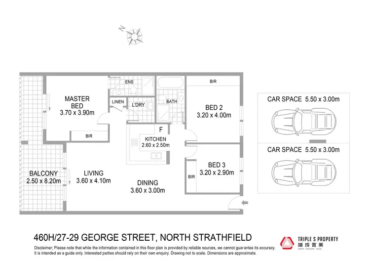 Floorplan of Homely unit listing, 406H/27-29 George Street, North Strathfield NSW 2137