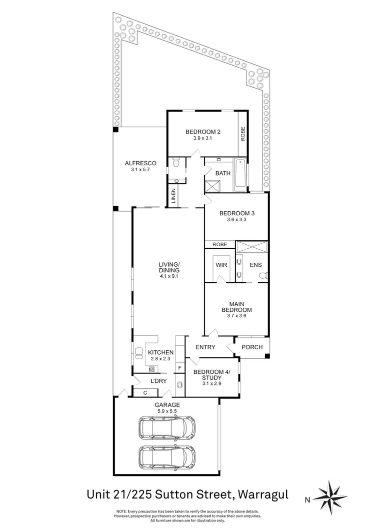 Floorplan of Homely unit listing, 21/225 Sutton Street, Warragul VIC 3820