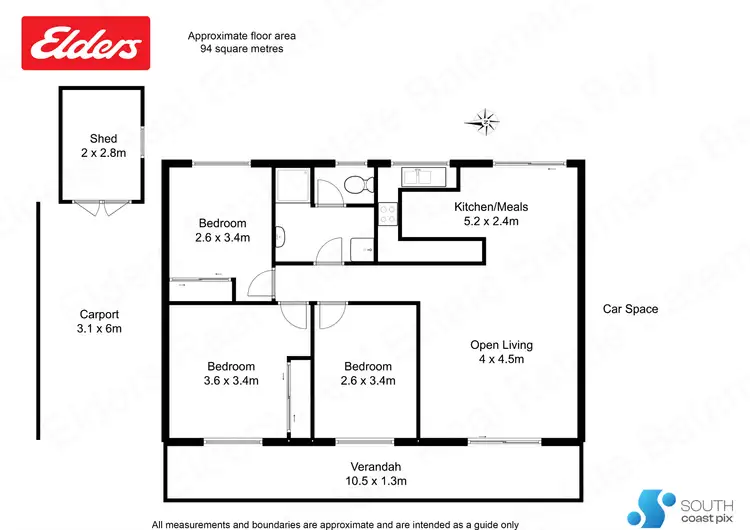 Floorplan of Homely unit listing, 9/15 Crown Street, Batemans Bay NSW 2536