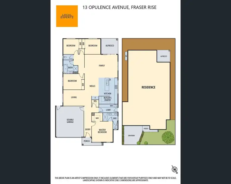 Floorplan of Homely house listing, 13 Opulence Avenue, Fraser Rise VIC 3336