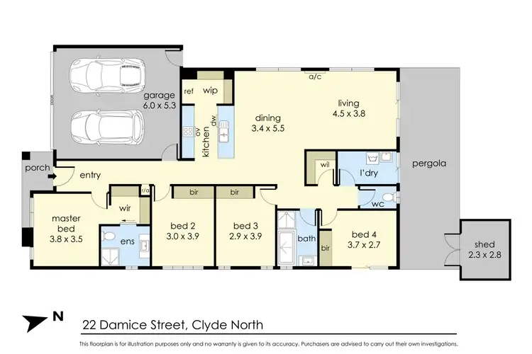 Floorplan of Homely house listing, 22. Damice Street, Clyde North VIC 3978