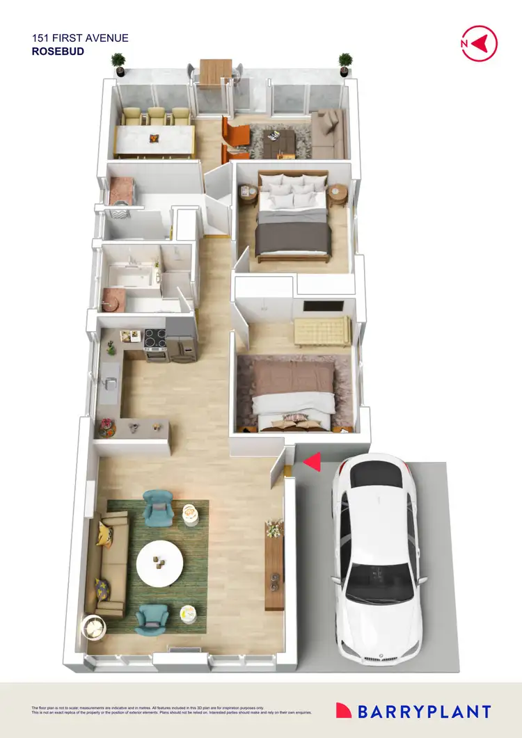 Floorplan of Homely house listing, 151 First Avenue, Rosebud VIC 3939