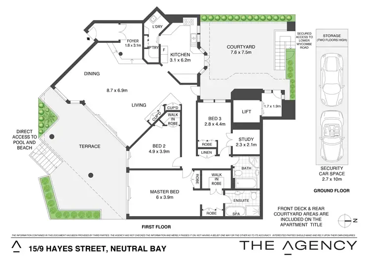 Floorplan of Homely apartment listing, 15/9 Hayes Street, Neutral Bay NSW 2089