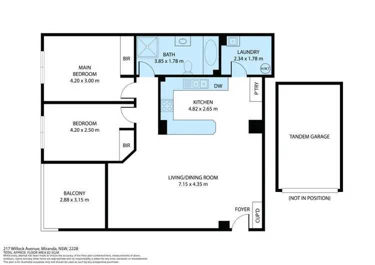 Floorplan of Homely unit listing, 2/17 Willock Avenue, Miranda NSW 2228