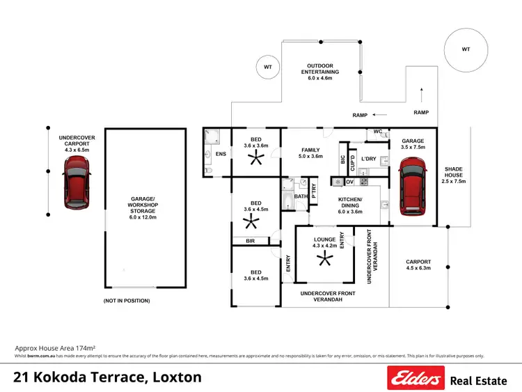 Floorplan of Homely house listing, 21 Kokoda Terrace, Loxton SA 5333