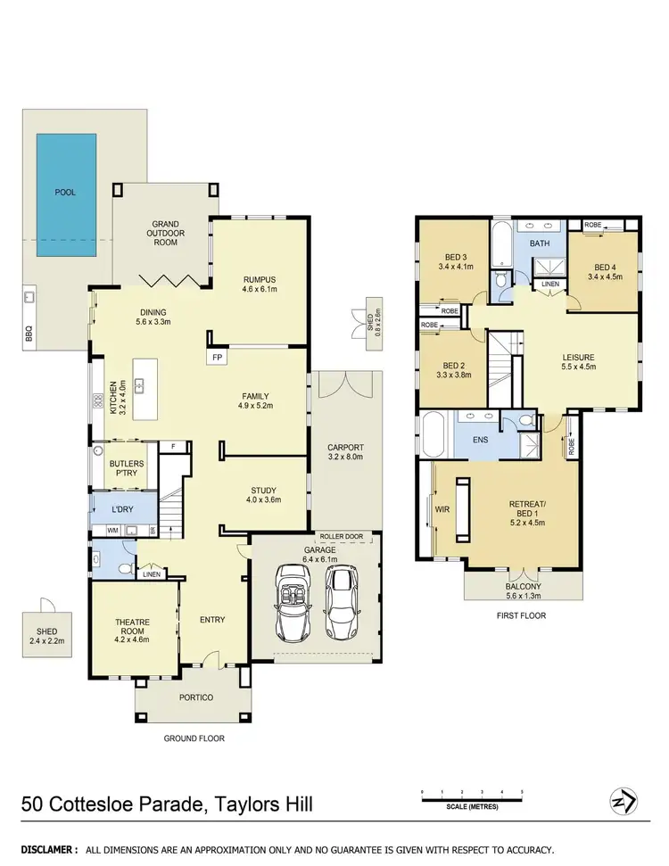 Floorplan of Homely house listing, 50 Cottesloe Parade, Taylors Hill VIC 3037