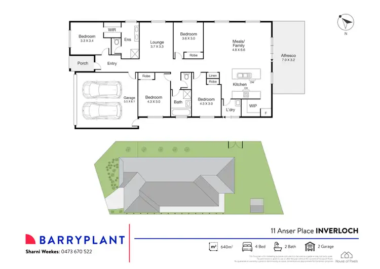 Floorplan of Homely house listing, 11 Anser Place, Inverloch VIC 3996