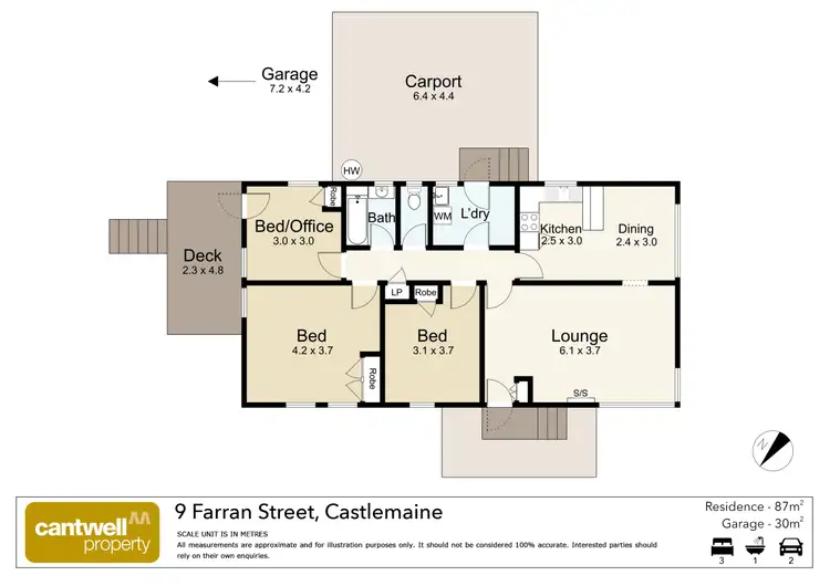 Floorplan of Homely house listing, 9 Farran Street, Castlemaine VIC 3450
