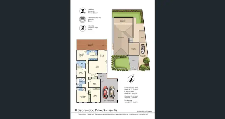 Floorplan of Homely house listing, 8 Deanswood Drive, Somerville VIC 3912