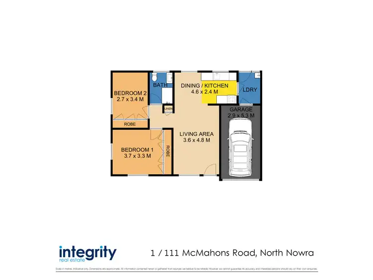 Floorplan of Homely unit listing, 1/111 McMahons Road, North Nowra NSW 2541