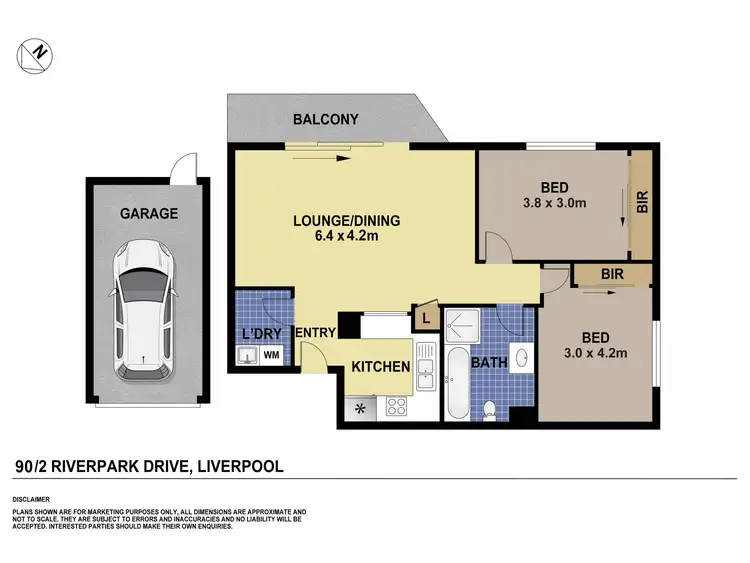 Floorplan of Homely unit listing, 90/2 Riverpark Drive, Liverpool NSW 2170