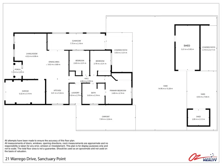Floorplan of Homely house listing, 21 Warrego Drive, Sanctuary Point NSW 2540