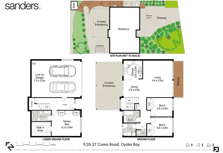 Floorplan of Homely townhouse listing, 9/25-27 Como Road, Oyster Bay NSW 2225