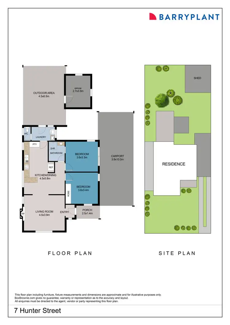 Floorplan of Homely house listing, 7 Hunter Street, Mildura VIC 3500