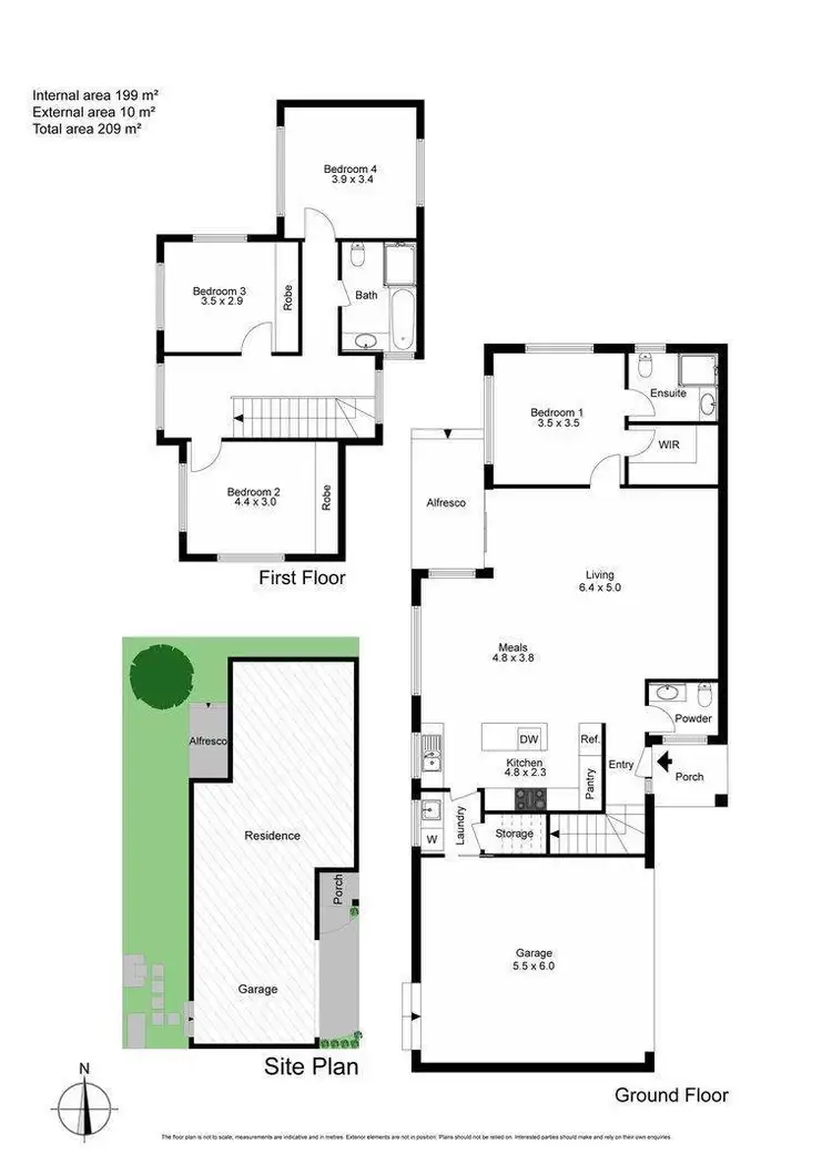Floorplan of Homely townhouse listing, 4/45 Cleek Avenue, Oakleigh South VIC 3167