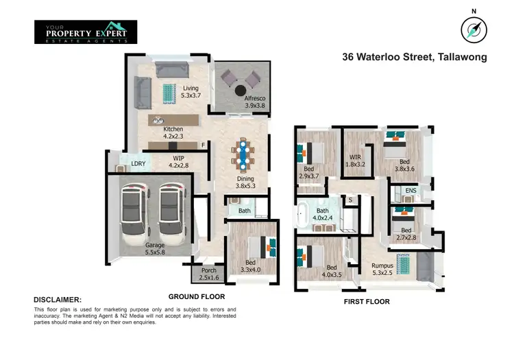 Floorplan of Homely house listing, 36 Waterloo Street, Tallawong NSW 2762