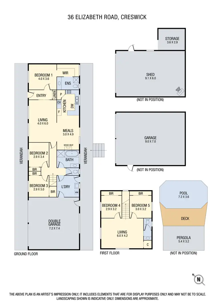 Floorplan of Homely house listing, 36 Elizabeth Road, Creswick VIC 3363