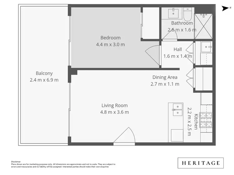 Floorplan of Homely apartment listing, 6/5 Dunlop Road, Blue Haven NSW 2262