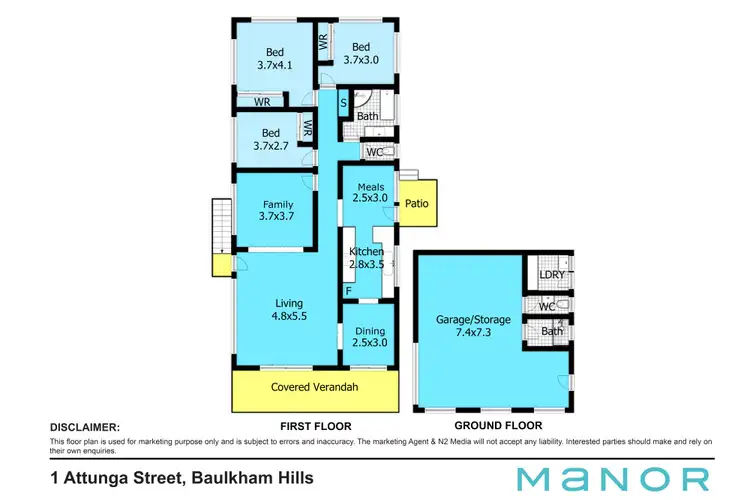 Floorplan of Homely house listing, 1 Attunga Street, Baulkham Hills NSW 2153