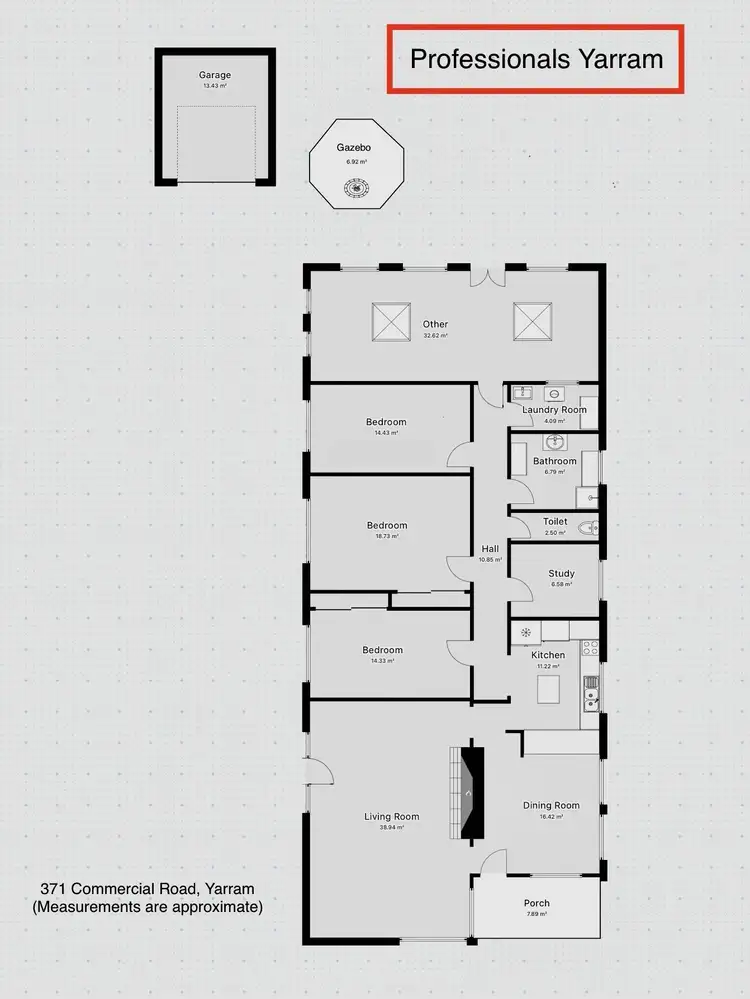Floorplan of Homely house listing, 371 Commercial Road, Yarram VIC 3971