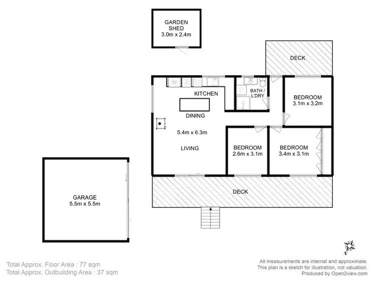Floorplan of Homely house listing, 19 Fox Avenue, White Beach TAS 7184